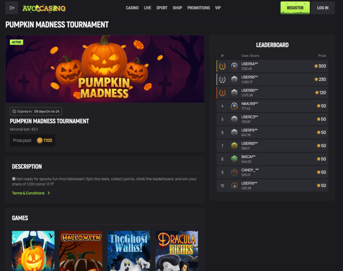 halloween online casino